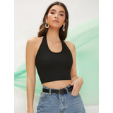 Cropped Feminino Curto Casual