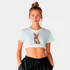 Cropped Feminino Df1 Cachorro Pet Dog Wash Corgi Gravata