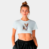 Cropped Feminino Df1 Cachorro