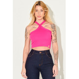 Cropped Feminino Liso Alca
