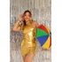 Cropped Feminino Moda Luxo Metalizado Metálico