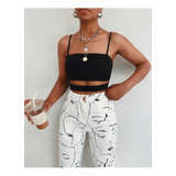 Cropped Feminino Recorte Na