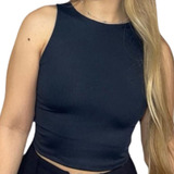 Cropped Feminino Regata Modelo