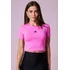 Cropped Feminino Slik De Estrela Planet Girls Rosa
