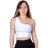 Cropped Feminino Um Ombro Só Sem Manga Mula Manca Do P Ao Gg