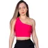 Cropped Feminino Um Ombro Só Sem Manga Mula Manca Do P Ao Gg