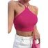 Cropped Frente Unica Com Amarração Tricot