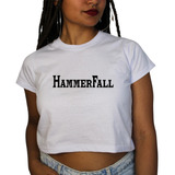 Cropped Hammerfall Blusa Feminina