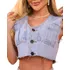 Cropped Jeans Feminino Sem Lycra Revesst Jeans.