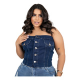 Cropped Jeans Plus Size