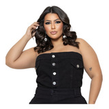 Cropped Jeans Plus Size