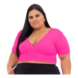 Cropped Manga Bufante Feminino