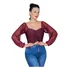 Cropped Manga Longa Bufante Tule Juliete Lindo
