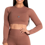 Cropped Manga Longa Com