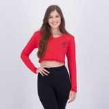 Cropped Manga Longa Flamengo