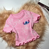 Cropped Manguinha Infantil Regata
