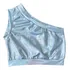 Cropped Metalizado Infantil Juvenil Cirrê Foil Prata