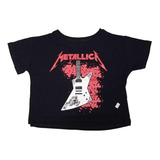 Cropped Metallica Baby Look