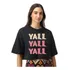 Cropped Oversized Country Feminino Western Texana Yall Cow
