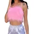 Cropped Pelucia Top Feminino Fofinho Sexy Modinha