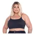 Cropped Plus Size Alcinha Super Sustentação Malha Canelada  