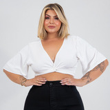 Cropped Plus Size Alfaiataria
