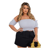 Cropped Plus Size Ombro