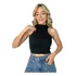 Cropped Preto  Com Bojo Blusa Feminina Top Feminino Regata