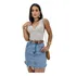Cropped Regata Blusinha Blusa Top Renda Bojo Decote Feminino