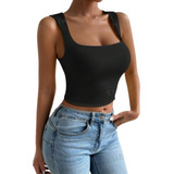 Cropped Regata Blusinha Decote