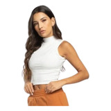 Cropped Regata Canelada Gola
