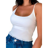 Cropped Regata Canelado Alcinha