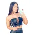 Cropped Sexy Tqc Cirrê Bojo Top Sensual Com Ilhóses Frontal