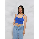 Cropped Top Alcinha Decote