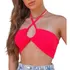 Cropped Top Amarração Multiformas Moda Casual Tricot