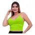 Cropped Top Blusa Blusinha Decote Alça Alcinha Bojo Regata
