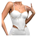 Cropped Top Blusa Bustier