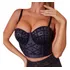 Cropped Top Blusa Bustier Bojo Alça Pérolas Falsa Cores M829