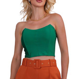 Cropped Top Corselet Corset