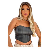 Cropped Top Corset Em