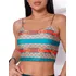 Cropped Top De Alcinha Colorido Estampa Gc Estilo E Conforto