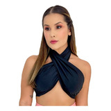 Cropped Top Decote Cruzado