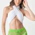 Cropped Top Faixa De Amarrar Gringa Cruzado Moda Blogueira 