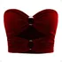 Cropped Top Faixa Feminino Tomara Que Caia Com Argola