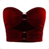 Cropped Top Faixa Feminino
