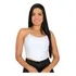 Cropped Top Feminina Corselet Cirrê Tomara Que Caia Com Bojo