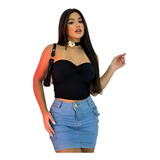 Cropped Top Feminino Blusa