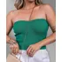 Cropped Top Feminino Tomara Que Caia Tricô Modal
