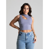 Cropped Top Gola Redonda