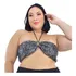 Cropped Top Lantejoula Brilho Com Decote Plus Size - Cacau